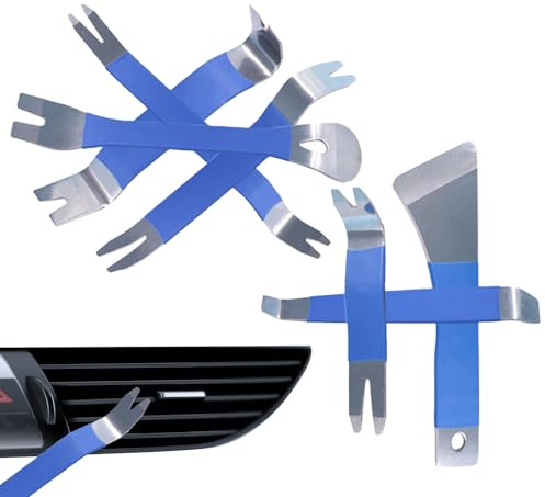 Auto Trim Removal Tool Kit - Set of 7 Car Panel Trim Window Tools Kit,Ergonomic Pry Puller Repair Set for Clips Automotive Interior Mechanic Vehicle Window