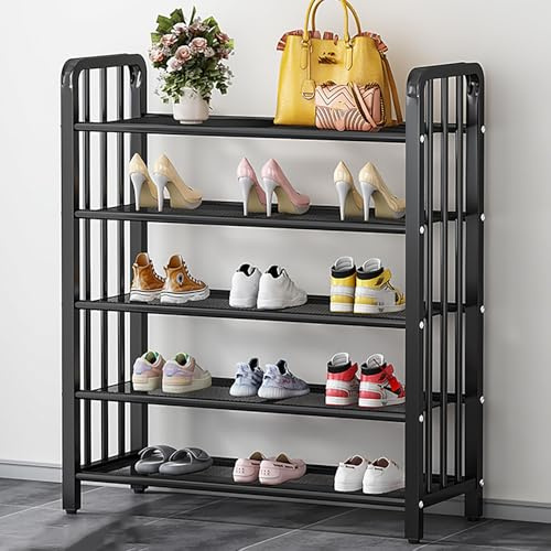 Metallgitter-Aufbewahrungsnizer für Schrank, Eingangsbereich, Flur, Schlafzimmer, Wohnzimmer – abnehmbare laminierte Regale, 60 x 87,8 cm, platzsparendes Schuhregal