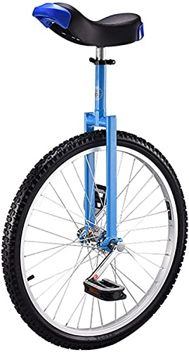 EBZFASO Einrad für Erwachsene Balance-Einrad mit Mountain-Reifen 24 Zoll Blau 150kg Kapazität