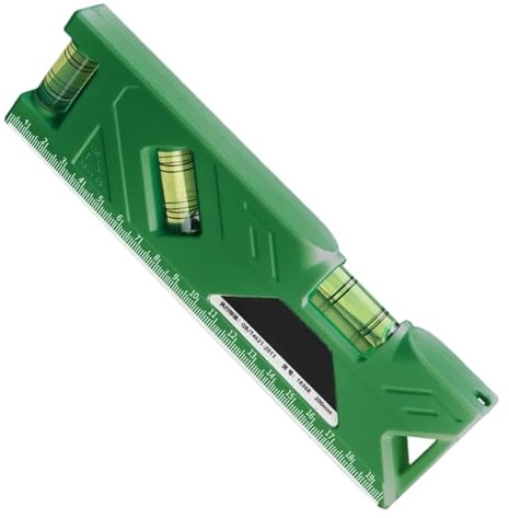 Pocket Leveler - 15cm Magnetic Bubble Tool, Compact Leveling Device, Practical Small Gauge Straightener | Handy Carpenter Level for Home Commercial Construction Measuring Alignment Projects