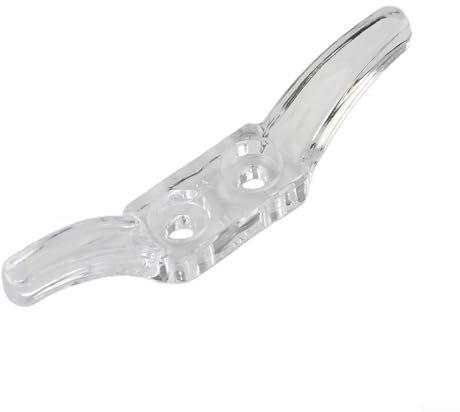 Desiumite Vorhangschnur-Positionierungshaken-Set aus transparentem Kunststoff, Kinderklampen für Rollos und Jalousien, inklusive Schrauben, Wandhalterung, um Jalousienschnüre sicher zu halten und