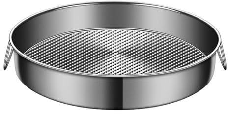 SageFurned Teglia rotonda in acciaio inox per torte, cheesecake e pizza, antiaderente, 24-32 cm, adatta al forno, con finitura lucida, compatibile con congelatore e lavastoviglie