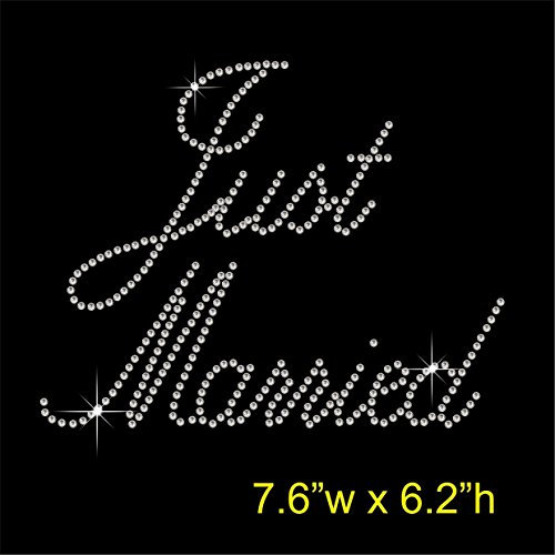 Just Married – Junggesellinnenabschied, Hotfix-Strass-Applikation zum Aufbügeln