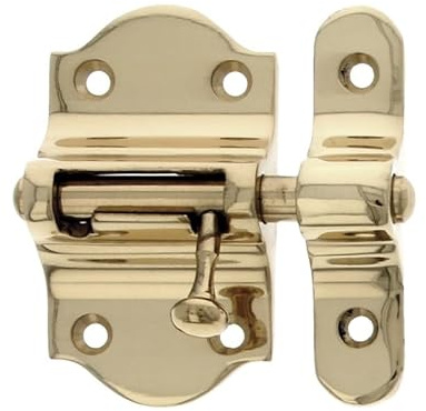 AMIG - - Verrou Porte - Modèle 720 - Laiton - 40 mm - Vis incluses - Idéal pour portes et fenêtres - Finition : Polie