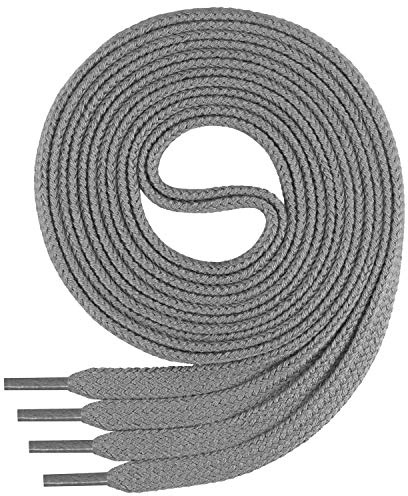 Di Ficchiano, lacci da scarpe piatti, in 100% cotone, per sneaker e scarpe sportive, molto resistenti, larghezza: circa 7 mm, lunghezza: 45 cm – 200 cm, prodotto in Europa