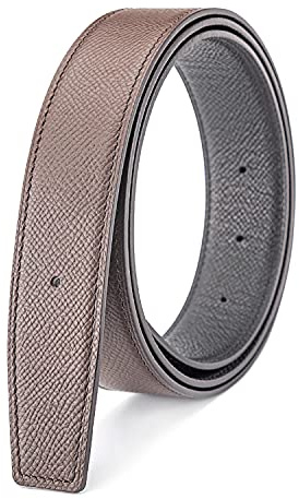Vatee's Herren/Damen, wendbarer Echtleder-Ersatzgürtel ohne Schnalle, 3,8 cm/3,2 cm breit | 32 mm/38 mm/40 mm breit, Echtledergürtel, ohne Schnalle