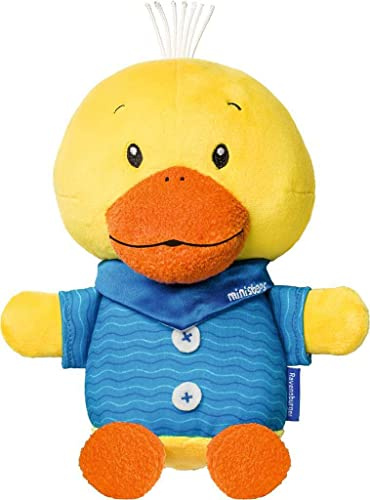 Ravensburger ministeps 4561 Kuschelente Emil, schmuseweiches Kuscheltier zum Spielen, Schlafen und Liebhaben, 25 cm, Baby Spielzeug ab 0 Monate
