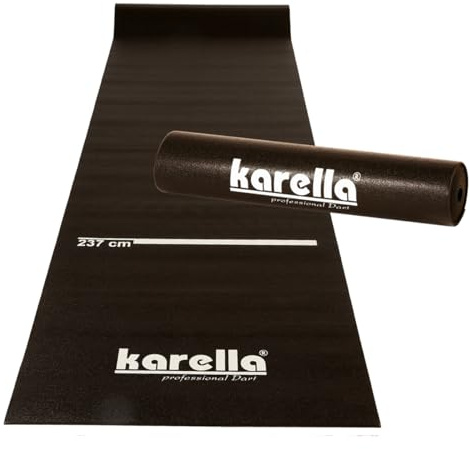 Karella Eco-Star - Alfombra para dardos (290 x 80 cm, protección perfecta para el suelo, extra ancha)