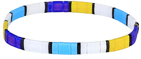 KELITCH Seed Perlenarmband Buntes Stretcharmband Stapelbarer Freundschaftsarmreif Für Damen (5C)