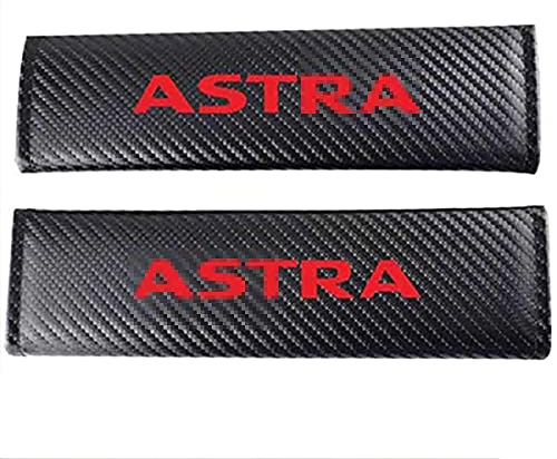 2 Pièces Fibre de Carbone Épaule de Coussin de Ceinture de Sécurité de Voiture pour Opel Astra, Protecteur d'Épaule de Couverture de Rembourrage Accessoire Voiture Interieur Decoration