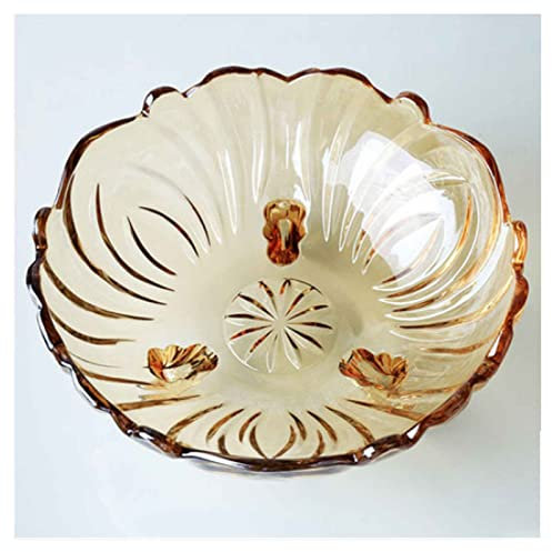 Fruit Basket Fruit Bowl for Kitchen Fruit Bowl, Modern Kitchen Fruit Basket, Large Glass Round Kitchen Basket, For Fruit, Vegetable, Bread, Candy And Nut (Color : C, Size : 23 * 11cm)
