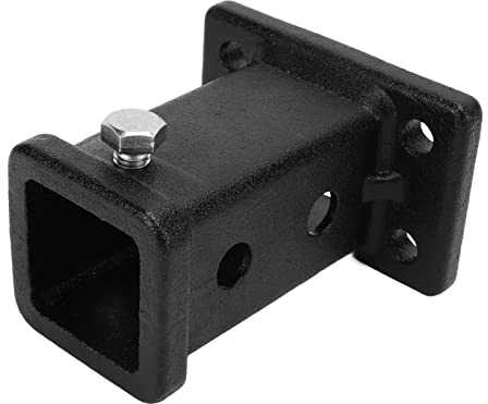 Uxsiya Trailer Hitch Receiver Adapter, Universal 2in Abrasion Resistant Tow Bar Hitch Receiver Tube for Pickup Trucks