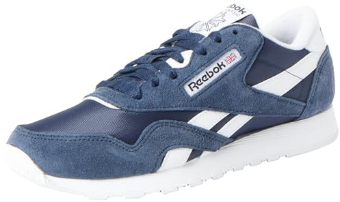 Reebok Men Classic Nylon Sneaker, Vector Navy/FTWR White/FTWR White, 10
