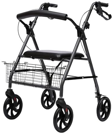 Seniorer Rolling Walker Rollatorer Walker, Rehabilitering Walker Benträning Gåhjälp Stativ Stativ Anti Rollover Inaktivera Vuxna Äldre - Lätt att montera Decoration