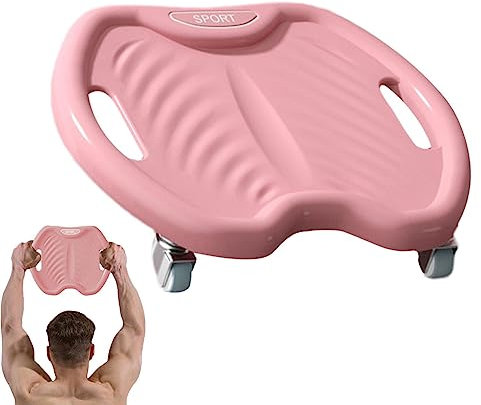 Abdominal Wheel – Bauchroller | 360° Scrollrad Core Roller mit vier Rädern und gebogenem Nutgriff zum Muskelaufbau