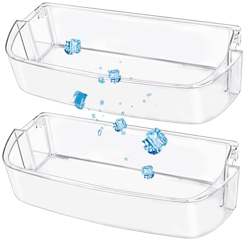 2 Pack UPGRADED W10710203 Refrigerator Door Bin Shelf Replacement Parts for Whirlpool Kenmore Maytag Refrigerator Right Side Bin Replaces WPW10710203 W10451871 3436767