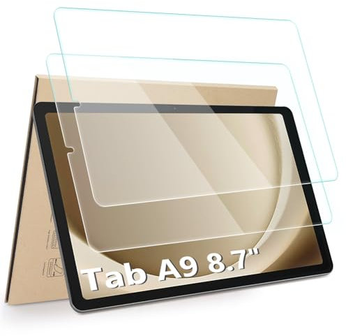 Hianjoo 2 PCS Tempered Glass Screen Film Compatible with Samsung Galaxy Tab A9 8.7 （Model: SM-X110/SM-X115, Screen Protectors Compatible with Samsung Galaxy Tab A9 8.7