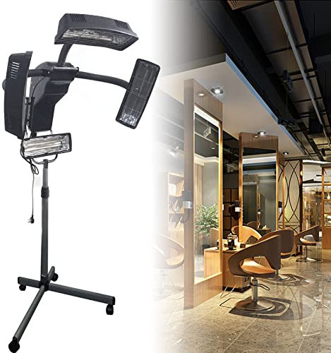 950W vertikal Haartrockner, Profi Trockenhaube mit Timer, 0-60 Minuten, 220V 60 Hz Salon Friseur mit Höhenverstellbar Standfuß, Gleichmäßige Heizung, Temperatur einstellbar