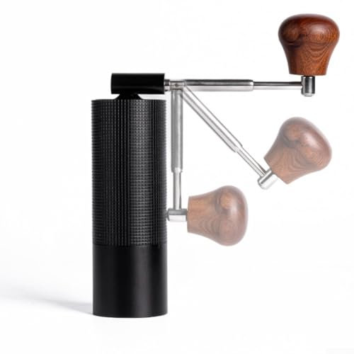Macinacaffè manuale in acciaio inox – impostazioni regolabili, macina macina conico portatile per campeggio, viaggi, caffè espresso – con manovella