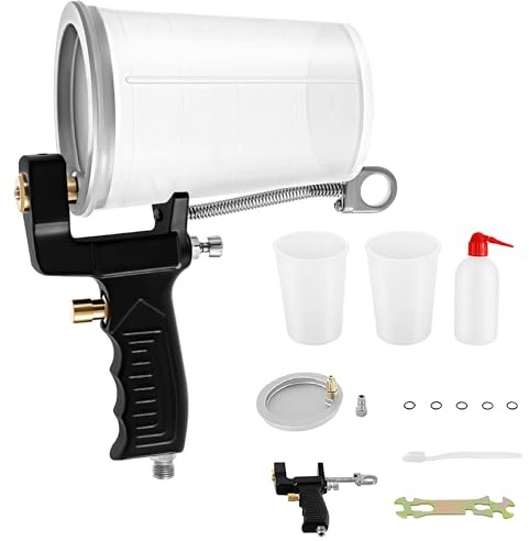 Gel Coat Spray Gun, Professional Grade Cup Gun, Painting Tool Kit for DIY Home Air Powered Resin Fiberglass Spraying Coating Tool with 5/32 Diameter Spray Nozzle