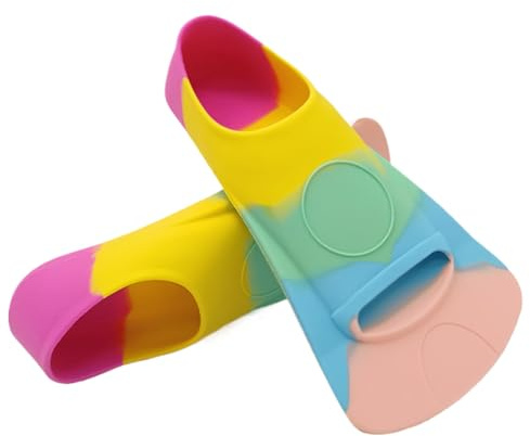Palmes de Natation Enfants - Tongs D'entraînement en Silicone De Qualité Alimentaire | Palmes De Natation Multifonctions Professionnelles | Accessoire De Natation Pour Enfants | Équipement