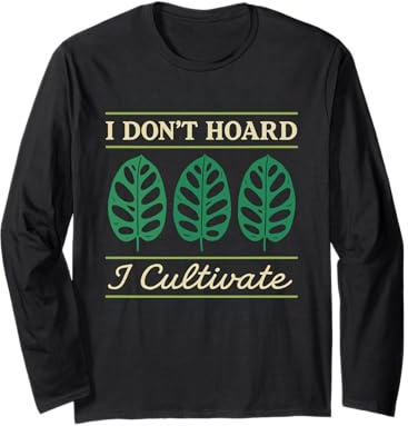Monstera Obliqua Rare Plant Collector Leaf Lover Indoor Gift Long Sleeve T-Shirt