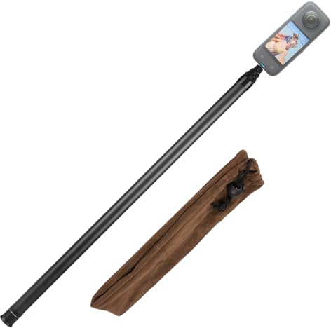 Action Camera Selfie Stick - Poli palmare estensibili - Accessorio leggero per la fibra di carbonio -Area di viaggio - Pratica soluzione per scattare foto grandangolari e scattare avventure all'aria