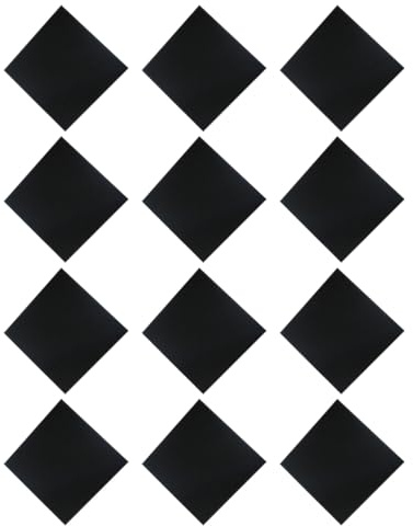 QUXVUIS Compact Polyester Fiber Soundproofing Board - Easy Installation Fireproof Strong Adhesive Is Easy To Install, black