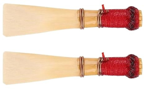 Fagottrohrblatt für Fagottzubehör, Naturrohr Beige | Leicht zu Reißen oder Verformen, Klarer Klang, Voller Ton, 2 Stück für Anfänger