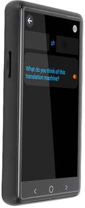Luocute Appareil de Traduction de Langue AI, Traducteur Vocal instantané avec Une Précision de 98%, Traduction Vocale Photo Hors Ligne en Ligne, Pas de WiFi Nécessaire, Batterie 1500