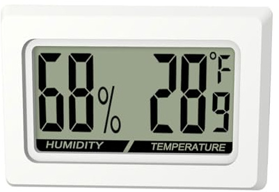 Hygrometer Thermometer Great for Vivariums and Incubators Featuring Large Screen Display for Shop Laboratory Reptiles Thermometer and Humidity Gauge Reptiles Hygrometer and Humidity