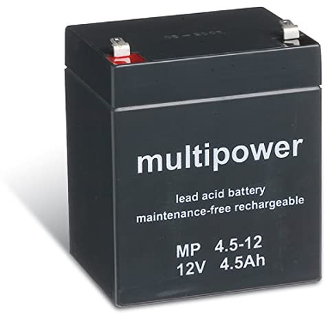 Bleiakku (multipower) MP4,5-12 Ersatz für FIAMM Typ FG20451, 12V, Lead-Acid