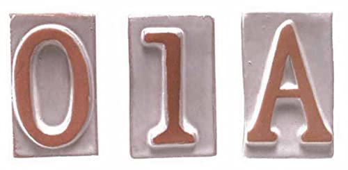 10PZ NUMERO CIVICO IN TERRACOTTA A CM.8,5H