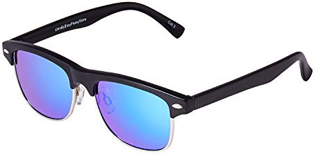 Ultra Children's Sunglasses – Retro Round Half Rim Sunglasses UV400 Lenses, Classic Horn Rim Style for Boys & Girls – Durable UV Protection Shades -