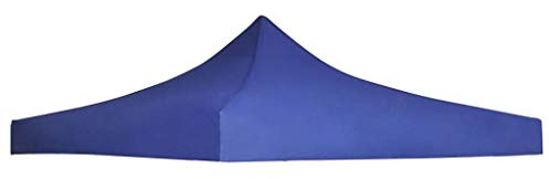 Partyzeltdach Ersatzdach Pavillondach 3 x 3 m Dach für Pavillon Partyzelt Gartenzelt 600D Oxford-Gewebe UV- und Wasserbeständig PVC-Beschichtung Blau