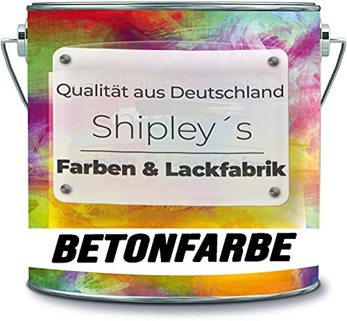 Shipley's Farben & Lackfabrik Peinture béton - Peinture de garage - Revêtement de sol pour intérieur - Peinture pour carrelage - Sol industriel - Peinture de cave - Résine époxy (1,25 kg, noir trafic