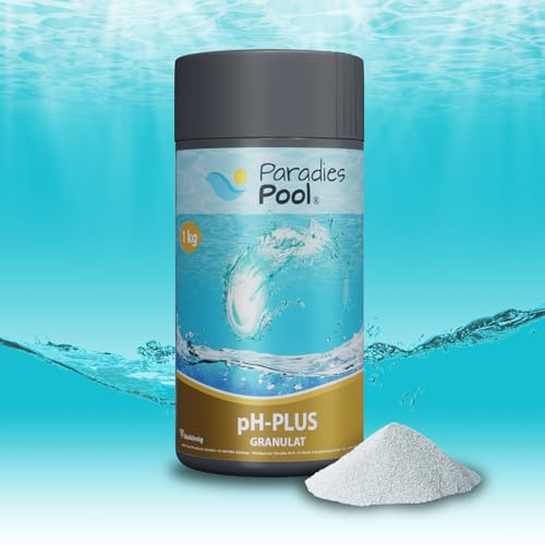 Paradies Pool pH Plus Granulat 1 kg, pH Heber Schwimmbecken Pool alkalisch