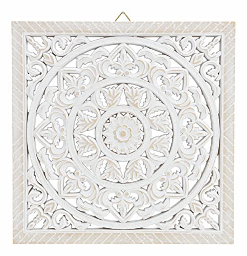 Decorazione da parete in legno, 40 cm, vintage, stile rustico, quadro in legno da appendere, colore bianco shabby