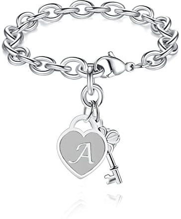 TONY & SANDY Bracelets for Teen Girls 8 10 12 13 14 16 Year Old Girl Birthday Jewelry Trendy Stuff Initial Charm Bracelet Women Graduation Gifts Her Christmas Easter Kids Teens Girls