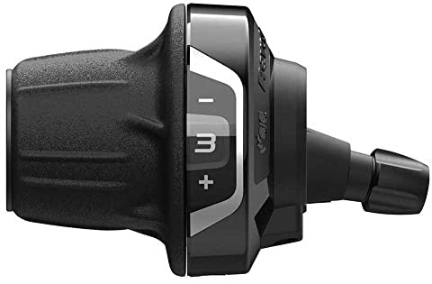 SHIMANO Slrv400l SL-RV400 Revo Schalthebel Links 3-Gang mit optischer Ganganzeige, Schwarz, Dreifach