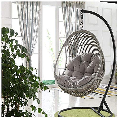 Cojín Suave de Engrosamiento para Silla Colgante Huevo - Columpio Colgante con Mimbre Hamaca Jardín - Tamaño 90 * 120cm (Sin Silla)