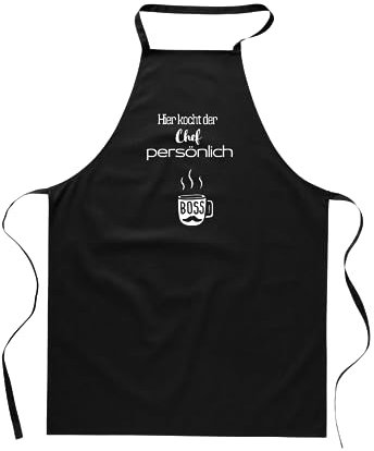 FremiBag Schürze für Männer - Baumwollschürze - Kochschürze als Geschenk für den Mann, den Chef zum Geburtstag - Barbecue BBQ Fleisch Kochen Sommer Unisize