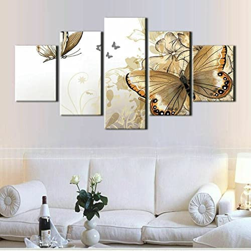 Leinwandbild 5 Tlg. Landschaft Stiefmütterchen Druck Auf Leinwand Bild Kunstdruck Rahmenlos 200 X 100 Cm Für Wohnzimmer Hotel Restaurant Büro Home Decor Poster Wandkunst Wandbild