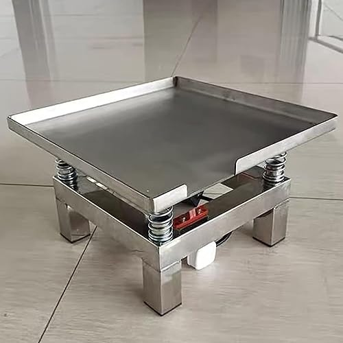 Sayoc Beton-Rütteltisch – Kleiner Rüttelschüttler für Tests – Mini-Vibrationsplattform aus Edelstahl – Prüfstand mit 3000 U/min und Blockvibration,35 * 35 * 22cm-220V