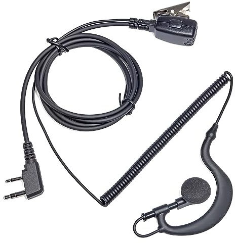 HYS Kopfhörer Kompatibel mit President Randy III CB-Radiosender | Passend für Randy 3 Funkgeräte | Headset mit PTT Taste (G-Form)