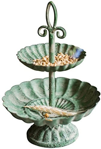 Frutero,cuenco decorativo, Frutero de frutas Bandeja de metal vintage de 2 niveles Plato de exhibición de joyas Plato de postre antiguo for refrigerios Artículos diversos cosméticos de escritorio for