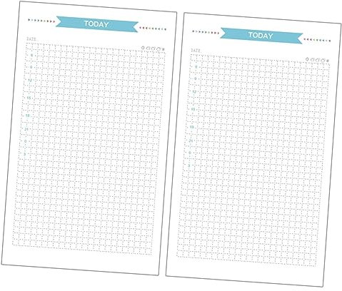 VILLCASE 80 Blatt Binder-Nachfüllpapiere Papiernachfüllungen 6 Ringbucheinlagen 6 Ringbuchpapier einblatt organizer dokumente schnellhefter Papier nachfüllen Rasterpapiere nachfüllen