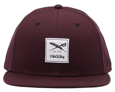IRIEDAILY Unisex Snapback Cap Daily Flag 20 Bio-Baumwolle one Size Fit Wine