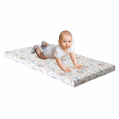Barnmadrass 70 x 140 cm – madrass för barnsäng – Oeko Tex certifierad – optimal madrass för barn – hudvänligt överdrag avtagbart och tvättbart – igelkott