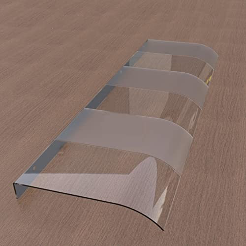 Vordach für Terrasse, Veranda, Fenster, Markise, 40 x 120 cm, UV-Regenschutz, Polycarbonat-Platten, Spritzschutz, halbmattiert, 40 x 100 cm, Vordächer